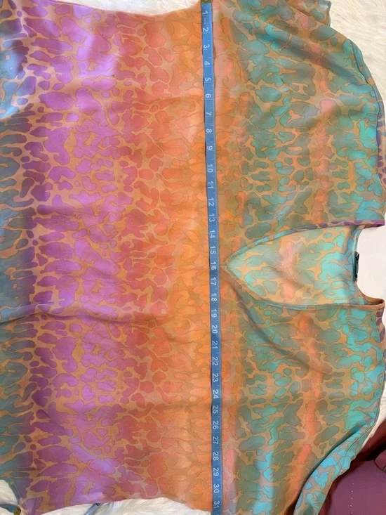 Show Me Your Mumu V-Neck Pastel Ombre Cheetha Print Tunic Size XS - Picture 10 of 11